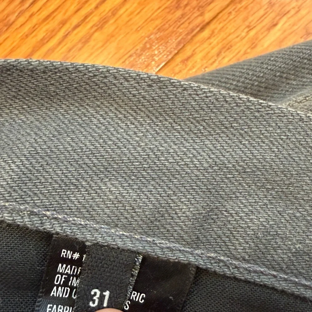 3x1 NYC M5 Selvedge Denim Jeans Mens 31x32 Tin Gray Slim Straight Made in USA